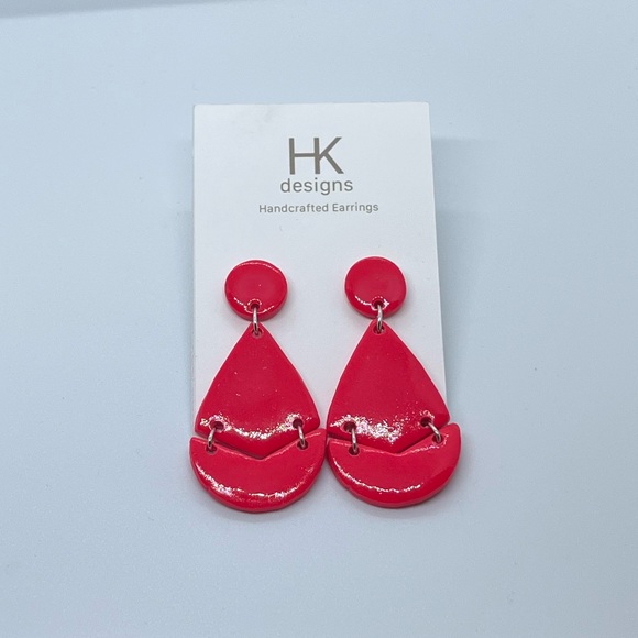 NWT Pink Handmade Earrings - Picture 10 of 13